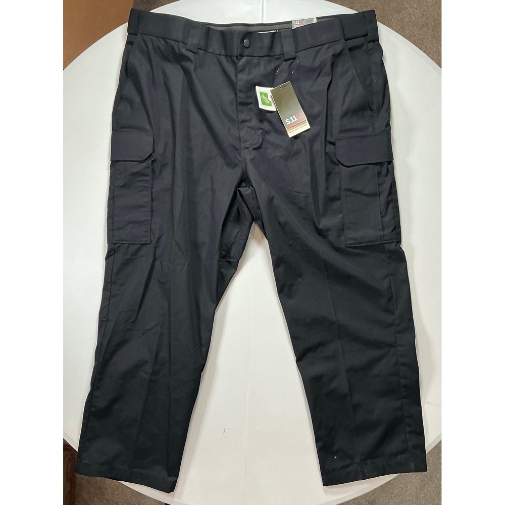 5.11 Tactical Taclite PDU B-Class Pants Mens 46 Unhemmed Black Ripstop Utility